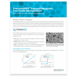 PrecisionMRX iron oxide nanoparticles sales sheet